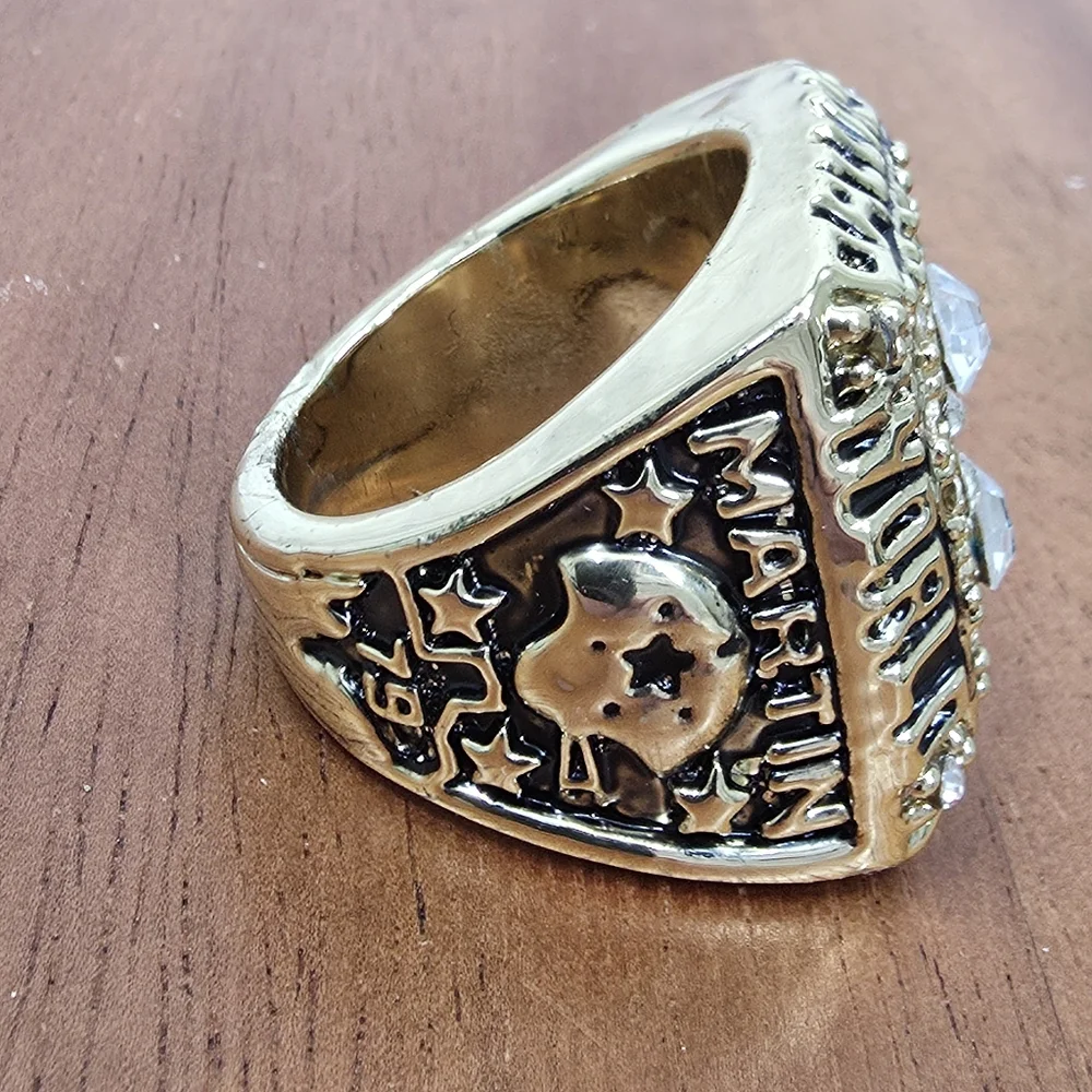 Dallas Coboys Championship Ring 1977 Men's 11 Fan‎ Edituon Martin Gold